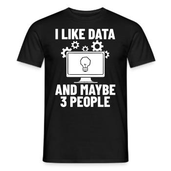 Software Development Software Developer Developer - Men's T-Shirt - black - Front - AI Model Male 178 light (178cm)