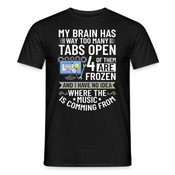 Software Development Software Developer Developer - Men's T-Shirt - black - Front - AI Model Male 178 light (178cm)