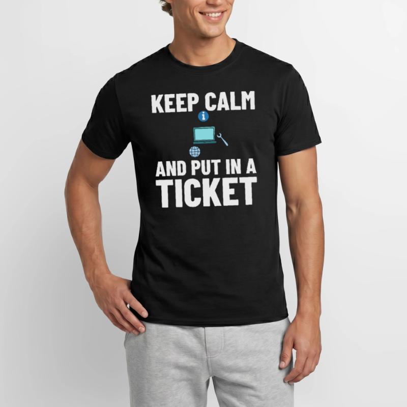 Support technique Assistance technique informatique Helpdesk T-shirt homme