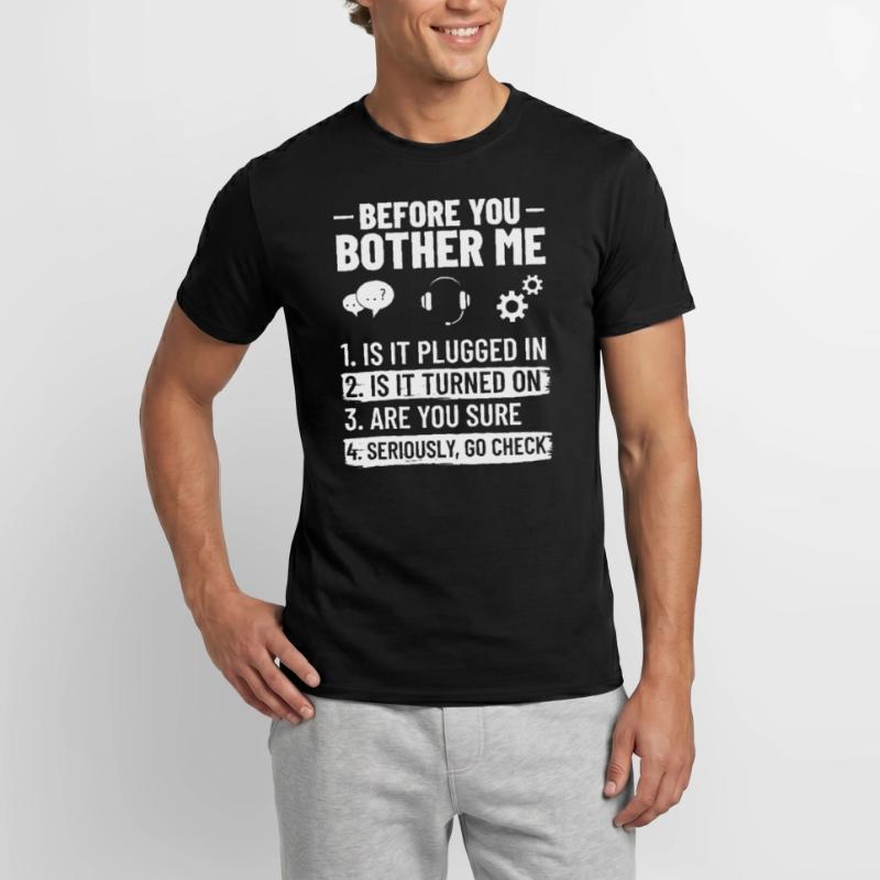 Support technique Assistance technique informatique Helpdesk T-shirt homme