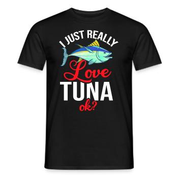 Thon rouge Pêcheur de thon rouge Grec - T-shirt homme - noir - Devant - AI Model Male 178 light (178cm)