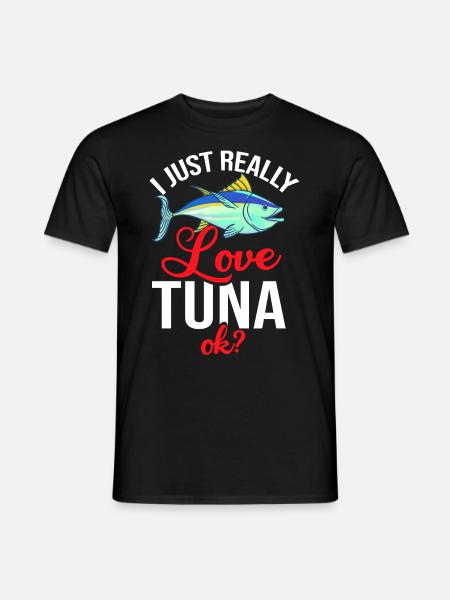 Bluefin tuna Bluefin fisherman Greek - Men's T-Shirt - black