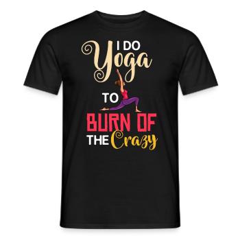 Yoga Licorne Débutant Entraînement Citations Méditation - T-shirt homme - noir - Devant - AI Model Male 178 light (178cm)