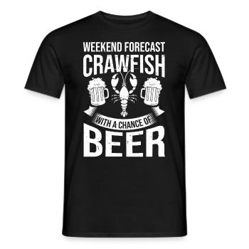 Crabs Cooking Pot Tails Crab Lobster - Men's T-Shirt - black - Front - AI Model Male 178 light (178cm)