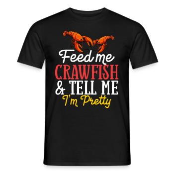 Crabs Cooking Pot Tails Crab Lobster - Men's T-Shirt - black - Front - AI Model Male 178 light (178cm)