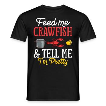 Crabs Cooking Pot Tails Crab Lobster - Men's T-Shirt - black - Front - AI Model Male 178 light (178cm)