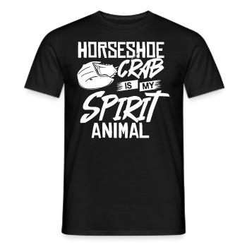 Horseshoe crab Horseshoe crab Moluccan crabs - Men's T-Shirt - black - Front - AI Model Male 178 light (178cm)
