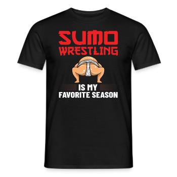 Sumo Ringen Ringkamp Ringersport Mawashi - Männer T-Shirt - Schwarz - Vorne - AI Model Male 178 light (178cm)
