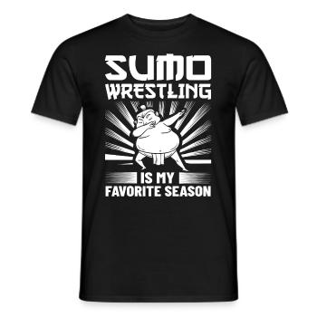 Sumo Ringen Ringkamp Ringersport Mawashi - Männer T-Shirt - Schwarz - Vorne - AI Model Male 178 light (178cm)