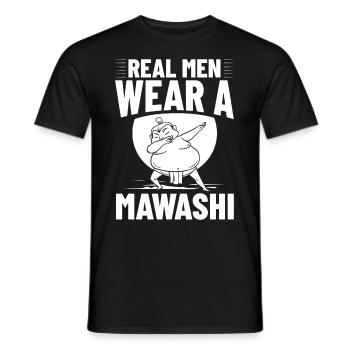 Sumo Ringen Ringkamp Ringersport Mawashi - Männer T-Shirt - Schwarz - Vorne - AI Model Male 178 light (178cm)