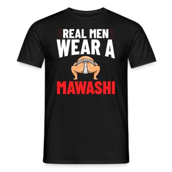 Sumo Ringen Ringkamp Ringersport Mawashi - Männer T-Shirt - Schwarz - Vorne - AI Model Male 178 light (178cm)