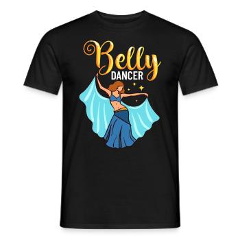 Danse du ventre Danse orientale Musique Danseur - T-shirt homme - noir - Devant - AI Model Male 178 light (178cm)