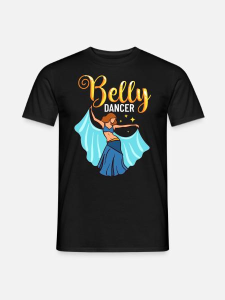 Buikdans Oosterse Dans Muziek Danser - Heren T-shirt - zwart