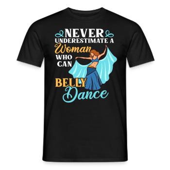 Danse du ventre Danse orientale Musique Danseur - T-shirt homme - noir - Devant - AI Model Male 178 light (178cm)