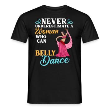 Danse du ventre Danse orientale Musique Danseur - T-shirt homme - noir - Devant - AI Model Male 178 light (178cm)