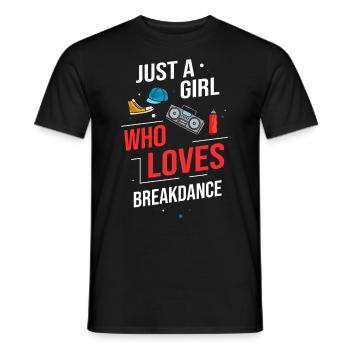 Breakdance Musik Breaking BBoy Bgirl - Männer T-Shirt - Schwarz - Vorne - AI Model Male 178 light (178cm)