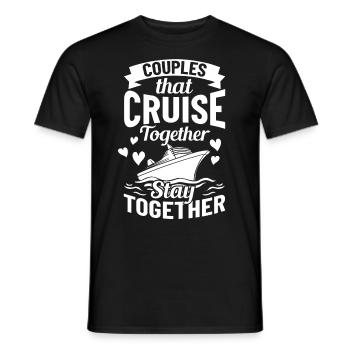 Kreuzfahrtschiff Reise Kreuzfahrt Kreuzfahrtreise - Männer T-Shirt - Schwarz - Vorne - AI Model Male 178 light (178cm)