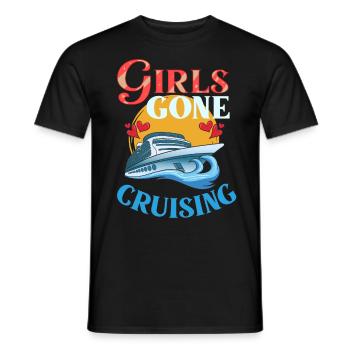 Kreuzfahrtschiff Reise Kreuzfahrt Kreuzfahrtreise - Männer T-Shirt - Schwarz - Vorne - AI Model Male 178 light (178cm)