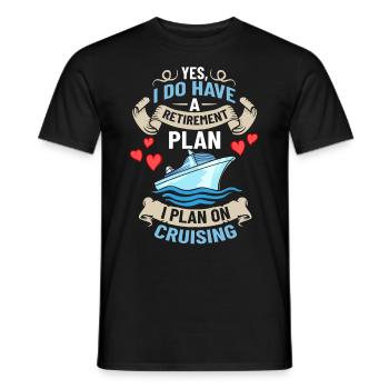 Kreuzfahrtschiff Reise Kreuzfahrt Kreuzfahrtreise - Männer T-Shirt - Schwarz - Vorne - AI Model Male 178 light (178cm)