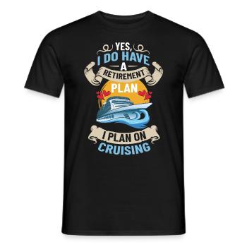 Kreuzfahrtschiff Reise Kreuzfahrt Kreuzfahrtreise - Männer T-Shirt - Schwarz - Vorne - AI Model Male 178 light (178cm)