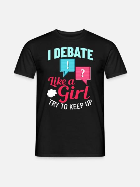 Debate Political Discussion Debate Argument - Men's T-Shirt - black
