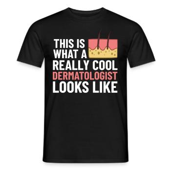 Dermatologie Hautpflege Haut Medizin Erkrankung - Männer T-Shirt - Schwarz - Vorne - AI Model Male 178 light (178cm)