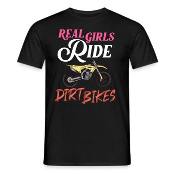 Dirt Bike Motocross Électrique Riding MX Rider - T-shirt homme - noir - Devant - AI Model Male 178 light (178cm)