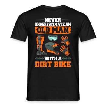 Dirt Bike Motocross Électrique Riding MX Rider - T-shirt homme - noir - Devant - AI Model Male 178 light (178cm)