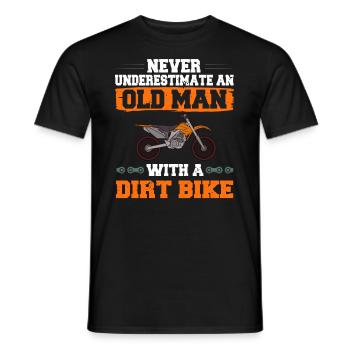 Dirt Bike Motocross Électrique Riding MX Rider - T-shirt homme - noir - Devant - AI Model Male 178 light (178cm)
