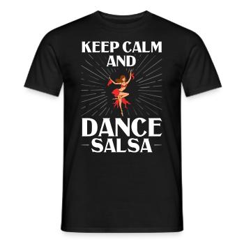 Salsa Dance Music Course Débutant Entraînement Danseur - T-shirt homme - noir - Devant - AI Model Male 178 light (178cm)