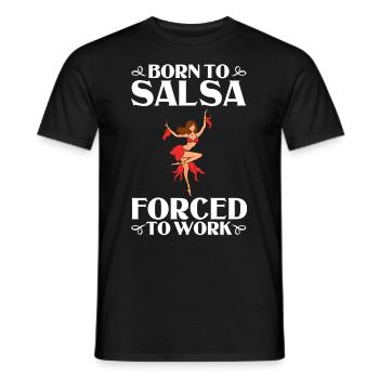 Salsa Dance Music Course Débutant Entraînement Danseur - T-shirt homme - noir - Devant - AI Model Male 178 light (178cm)