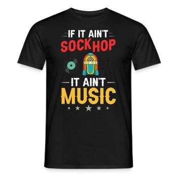 Sock Hop Sox 50s Musik Party Tanz 1950s Tänzer - Männer T-Shirt - Schwarz - Vorne - AI Model Male 178 light (178cm)