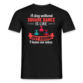 Square Dance Musik Caller Volkstanz Tänzer Usa - Männer T-Shirt - Schwarz - Vorne - AI Model Male 178 light (178cm)