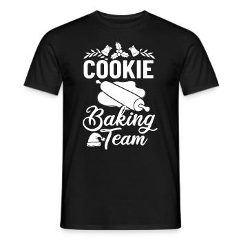 Christmas Baking Cookies Cookies Gingerbread - Men's T-Shirt - black - Front - AI Model Male 178 light (178cm)