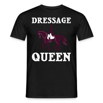 Dressur Reiten Pferd Training Dressurreiten - Männer T-Shirt - Schwarz - Vorne - AI Model Male 178 light (178cm)