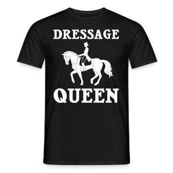 Dressur Reiten Pferd Training Dressurreiten - Männer T-Shirt - Schwarz - Vorne - AI Model Male 178 light (178cm)