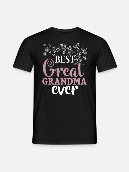Urgroßmutter Oma Uroma Urgroßeltern Großmutter - Männer T-Shirt - Schwarz