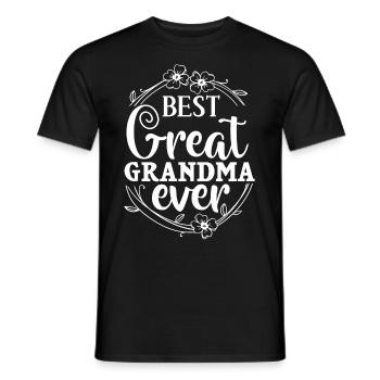 Arrière-grand-mère Grand-mère Arrière-grands-parents Grand-mère - T-shirt homme - noir - Devant - AI Model Male 178 light (178cm)