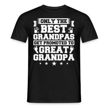 arrière-grand-père grand-père arrière-grands-parents grand-père - T-shirt homme - noir - Devant - AI Model Male 178 light (178cm)