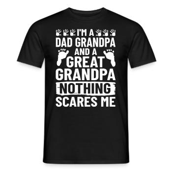 arrière-grand-père grand-père arrière-grands-parents grand-père - T-shirt homme - noir - Devant - AI Model Male 178 light (178cm)