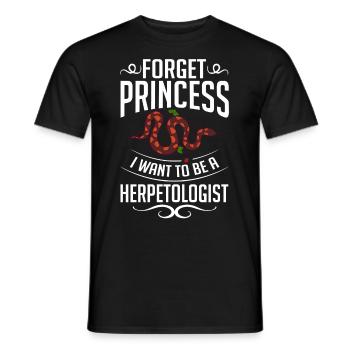 Herpetology Reptiles Herpetologist Lizards - Men's T-Shirt - black - Front - AI Model Male 178 light (178cm)