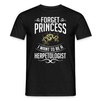 Herpetology Reptiles Herpetologist Lizards - Men's T-Shirt - black - Front - AI Model Male 178 light (178cm)