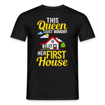 Home Home House Purchase Property - Men's T-Shirt - black - Front - AI Model Male 178 light (178cm)