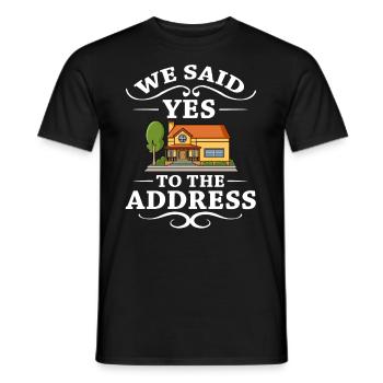 Home Home House Purchase Property - Men's T-Shirt - black - Front - AI Model Male 178 light (178cm)