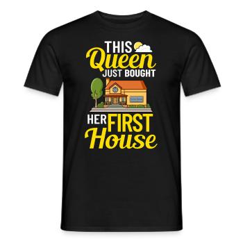 Home Home House Purchase Property - Men's T-Shirt - black - Front - AI Model Male 178 light (178cm)
