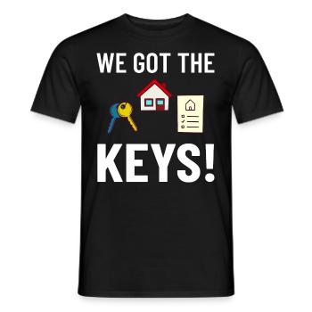 Home Home House Purchase Property - Men's T-Shirt - black - Front - AI Model Male 178 light (178cm)