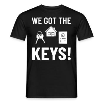 Home Home House Purchase Property - Men's T-Shirt - black - Front - AI Model Male 178 light (178cm)