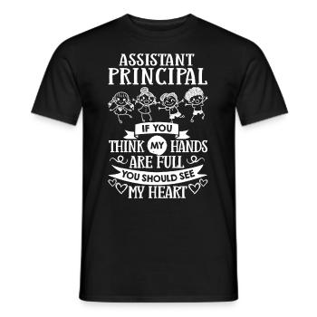 Head of School Director Director Head of School Management - Men's T-Shirt - black - Front - AI Model Male 178 light (178cm)
