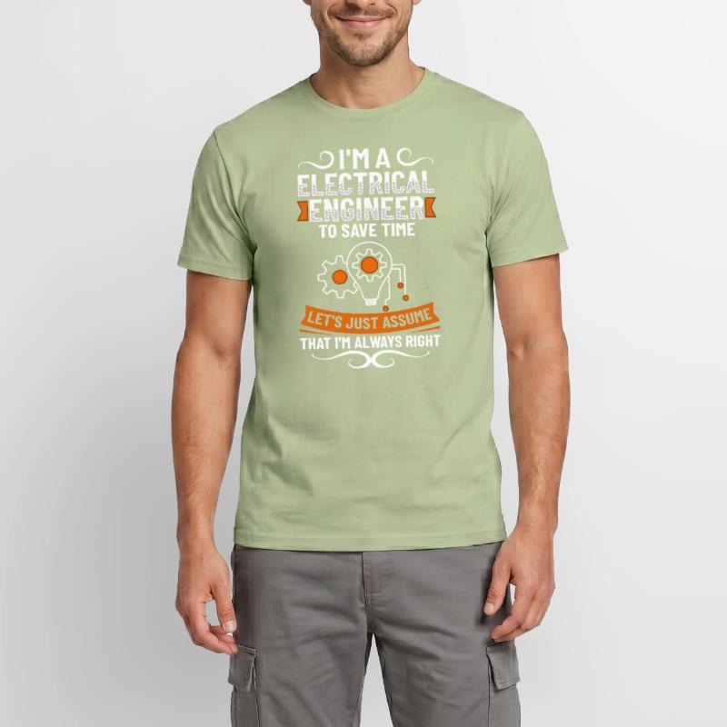 Electrical Engineering Engineer Research Development Men's T-Shirt
