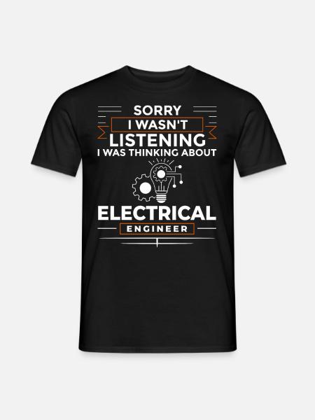 Electrical Engineering Engineer Research Development - Men's T-Shirt - black